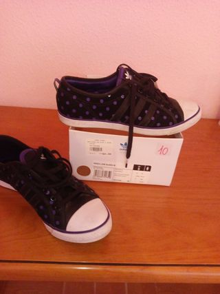 Zapatillas Adidas Mujer Negras y Moradas
