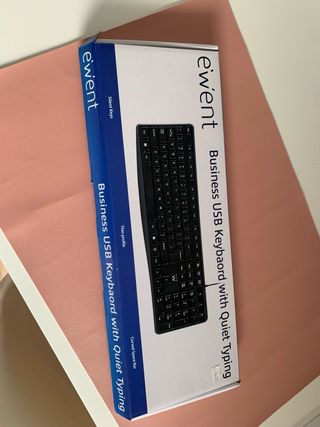 Teclado Ewent USB Negro Silencioso