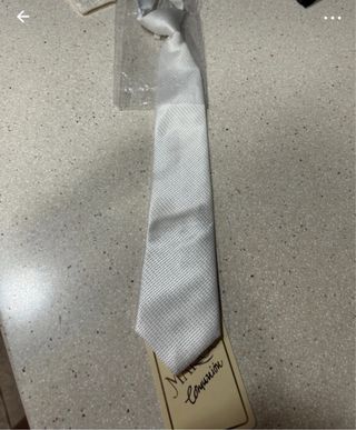 Corbata blanca corbata niño