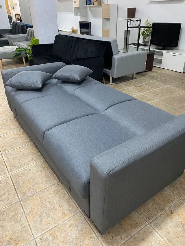 REBAJA! Sofá cama gris con almacenaje + Envío