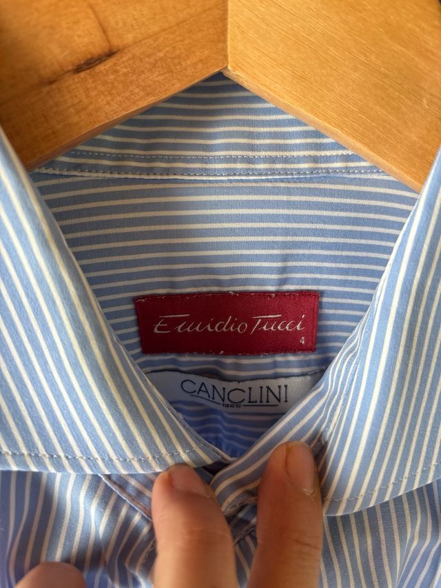 Camisa Rayas Azules Emilio Tucci