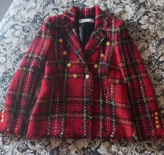 Blazer Tweed Zara Mujer