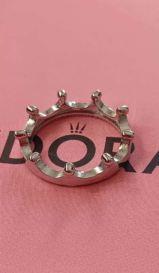 Anillo Corona Plata de Ley