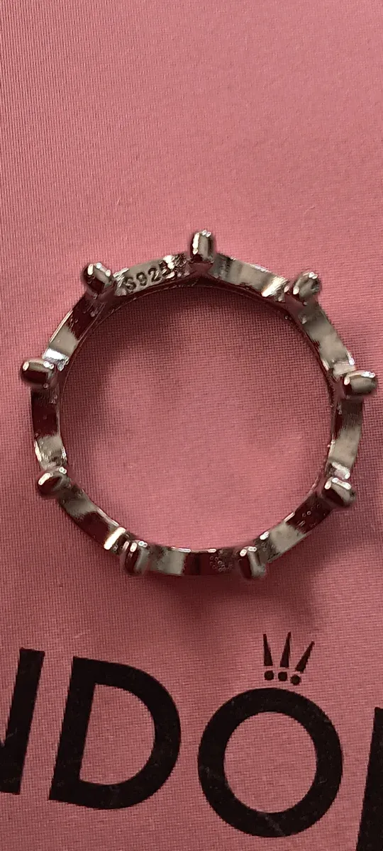 Anillo Corona Plata de Ley