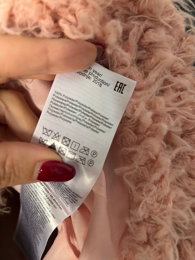 Giacca ONLY donna rosa pelliccia sintetica