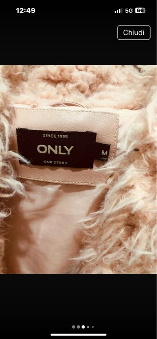 Giacca ONLY donna rosa pelliccia sintetica
