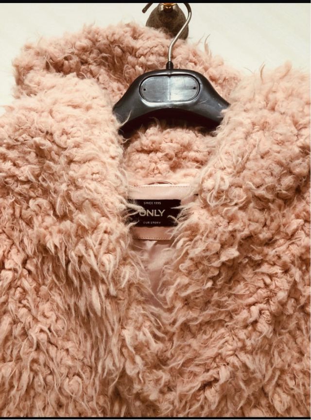 Giacca ONLY donna rosa pelliccia sintetica
