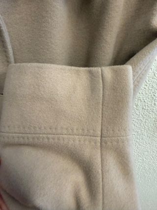 Abrigo largo de lana mujer beige Toypes