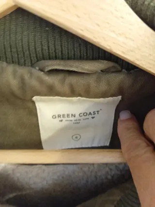 Parka Chaqueta Verde Militar con Capucha