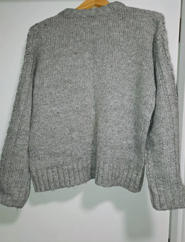 Jersey Cortefiel Gris Mujer