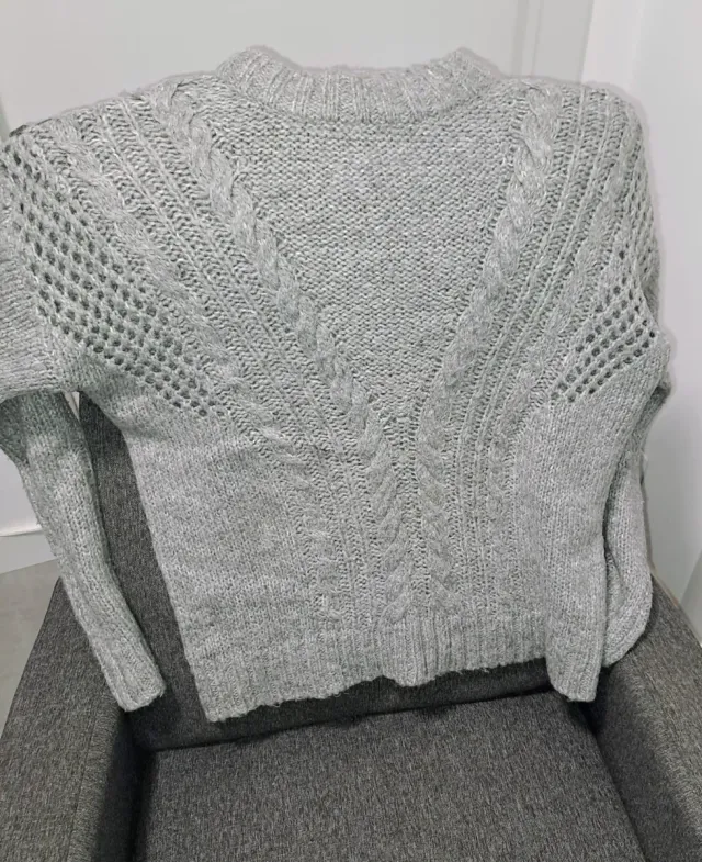 Jersey Cortefiel Gris Mujer