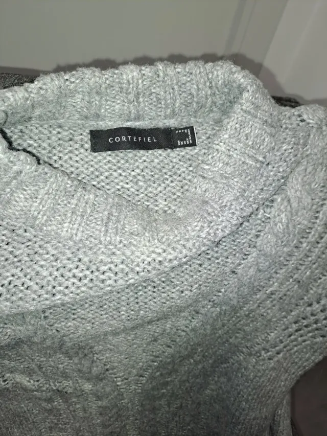 Jersey Cortefiel Gris Mujer