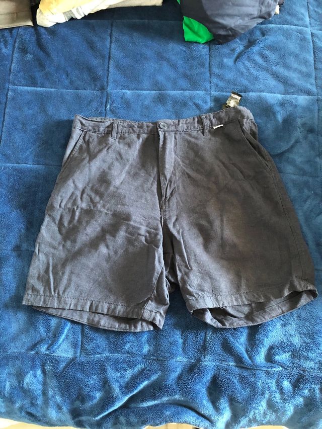 Pull&Bear Pantalón Corto Gris Talla L