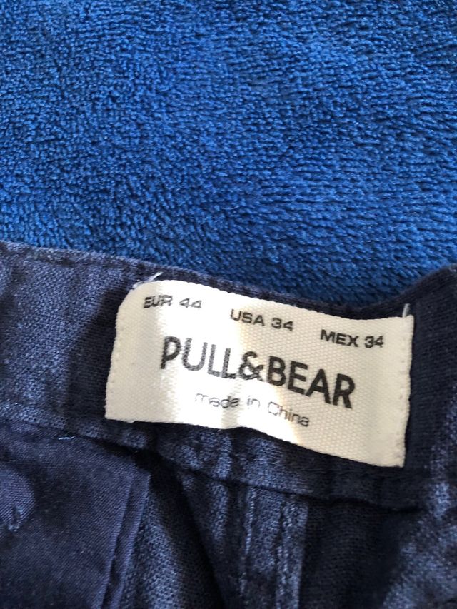 Pull&Bear Pantalón Corto Gris Talla L