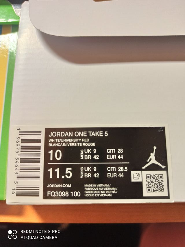 Jordan One Take 5 Rosa y Blanco