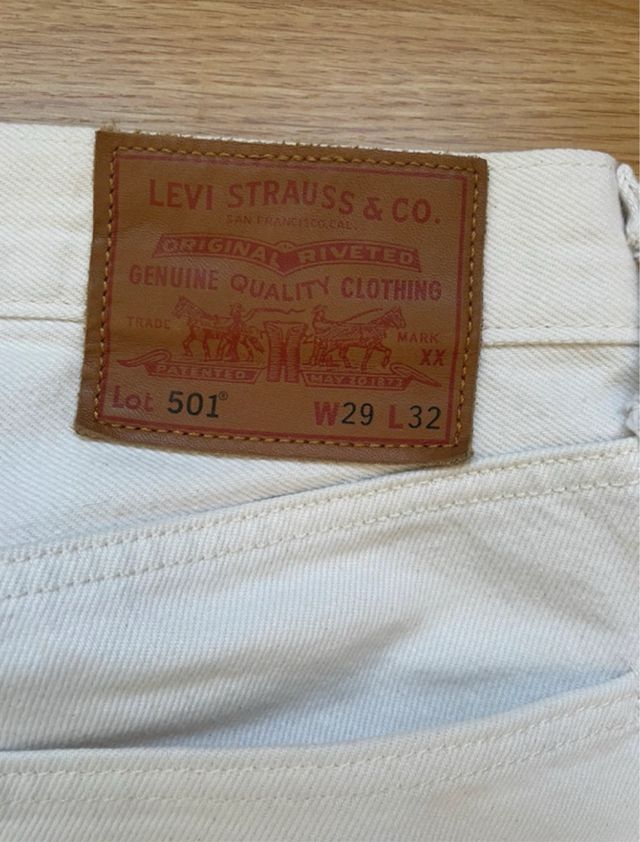 Vaqueros Levi's 501 Blancos