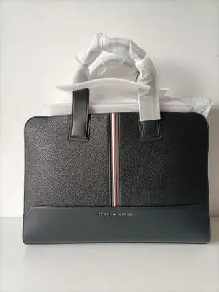 Borsa porta PC Tommy Hilfiger nera