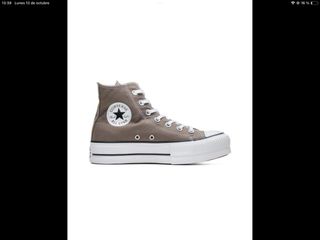 Converse plataforma grises talla 37