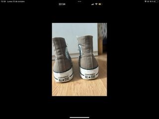 Converse plataforma grises talla 37