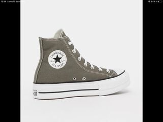 Converse plataforma grises talla 37