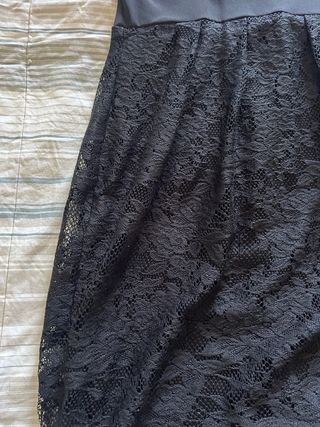 Abito nero con gonna inpizzo Yamamay