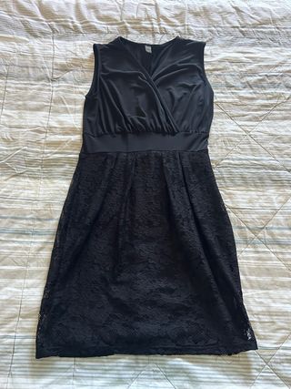 Abito nero con gonna inpizzo Yamamay