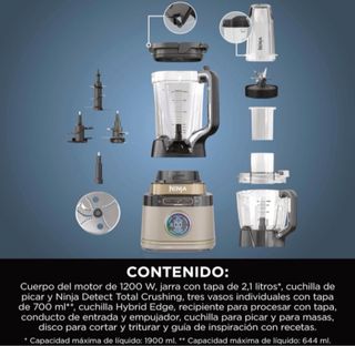 Ninja Batidora Detect Power Pro 3 en 1 NUEVA