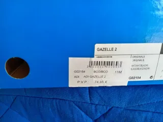 Zapatillas Adidas Gazelle Blancas. Nuevas.