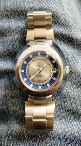 Reloj Orion Plata y Azul