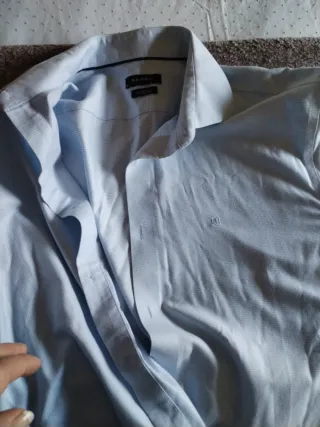 Camisa vestir caballero Perfecto azul celeste. 