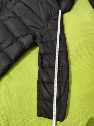 Abrigo plumas Mujer talla L negro. 