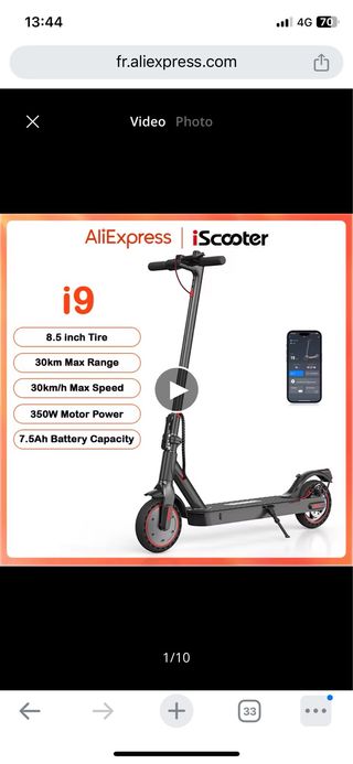 Patinete Eléctrico i9