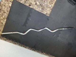 Barra Z Pesas 1.20m x 28mm + Cierres