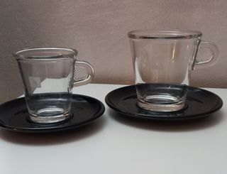 Set 2 Tazze caffè+set 2 Tazze Caffè lungo Nespress