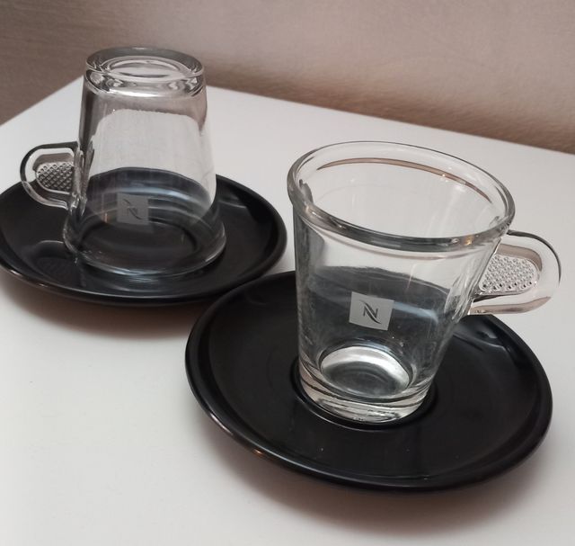 Set 2 Tazze caffè+set 2 Tazze Caffè lungo Nespress