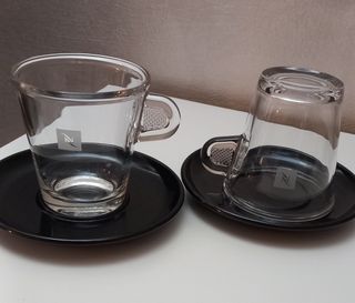 Set 2 Tazze caffè+set 2 Tazze Caffè lungo Nespress