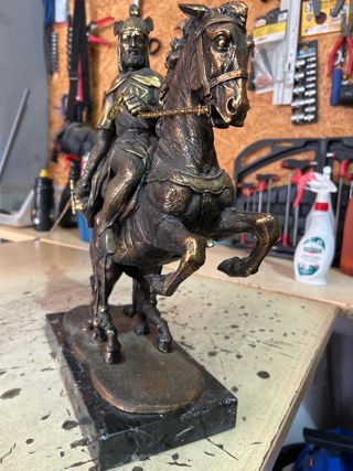 Figura ecuestre Jaime I Bronce
