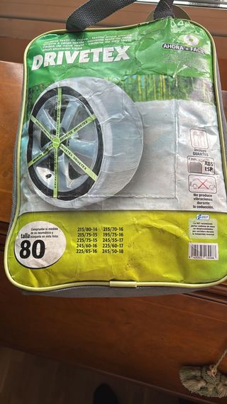 Cadenas textiles para nieve DRIVETEX talla 80