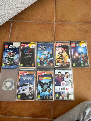 Lotto 7 videogiochi per PSP: Lego, FIFA, Need for Speed