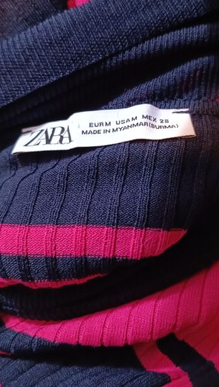 Jersey a rayas azul marino y fucsia