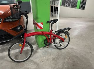 Bicicleta Plegable Roja