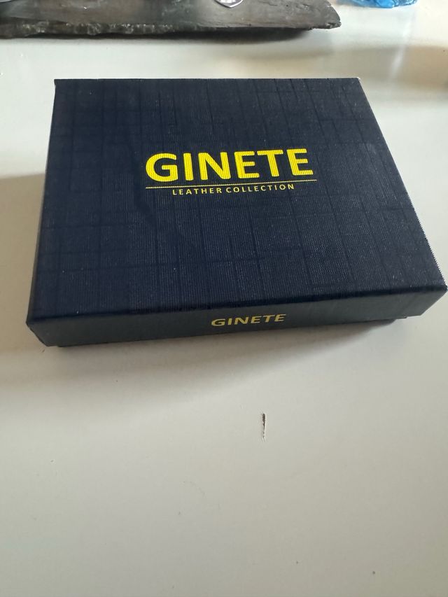 Cartera GINETE Piel Auténtica - Nueva en Caja