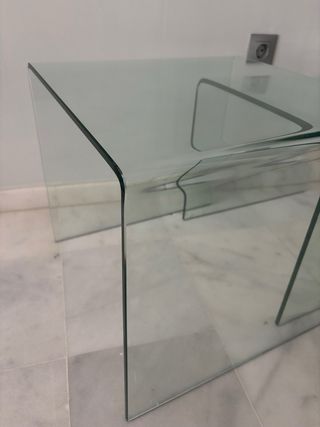 Mesas Auxiliares Cristal Templado