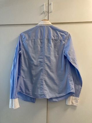 Camisa Massimo Dutti azul y blanca Talla S