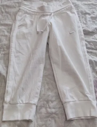 Pantalón capri Nike blanco talla XS