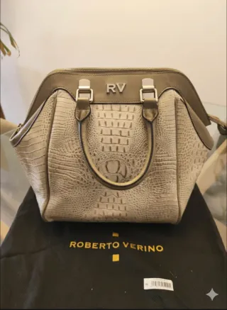 Bolso Roberto Verino Cocodrilo Beige 0