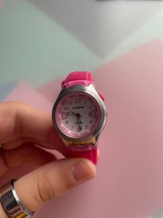 Reloj Calypso Rosa y Plateado para niños