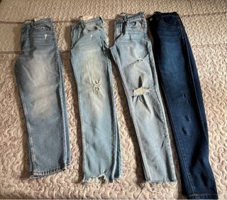 4 Vaqueros Mujer Talla S Nuevos