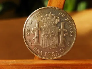 Moneda Plata 1 peseta 1903 *19*03 Alfonso XIII