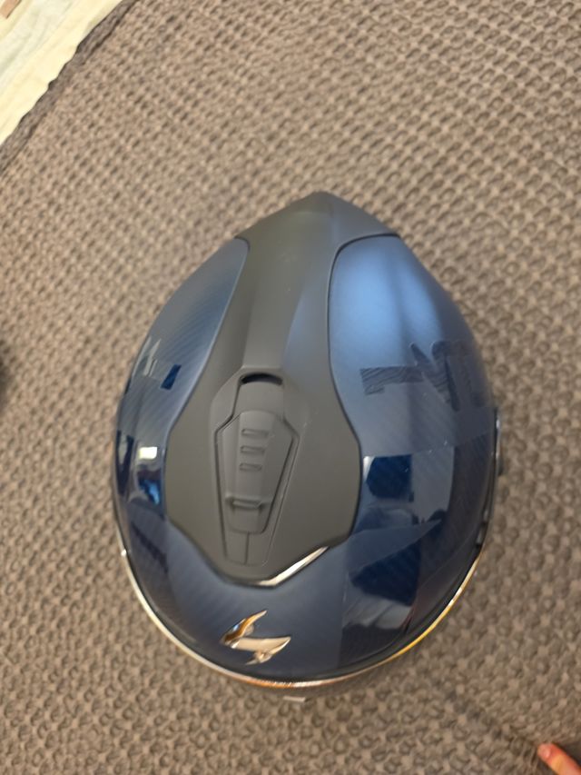 Casco integrale Scorpion blu evo +midland btx pro